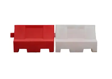 Silniční plastové svodidlo Standard Heavy – PE, červená | bílá